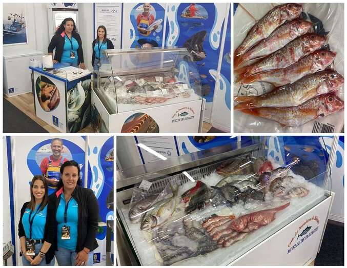 Estand de la Cooperativa de Pescadores de Melenara en Infecar/TA.